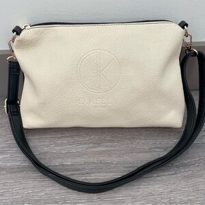 Cream and Black Crossbody‎ Bag
